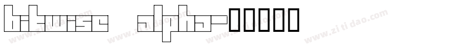 Bitwise Alpha字体转换